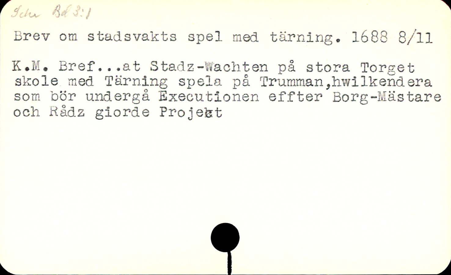 Catalogue Card