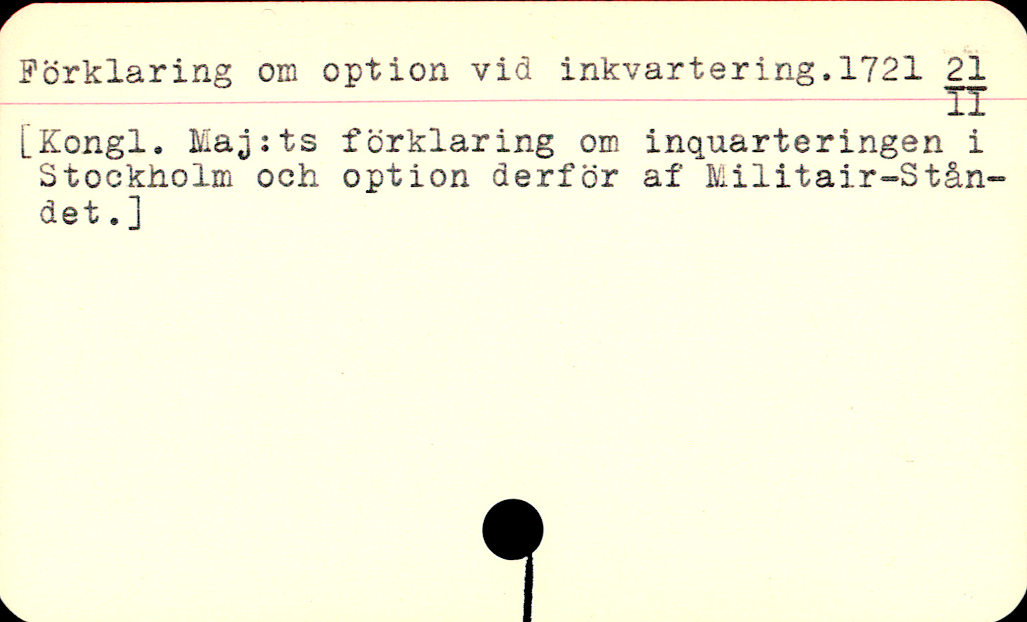 Catalogue Card