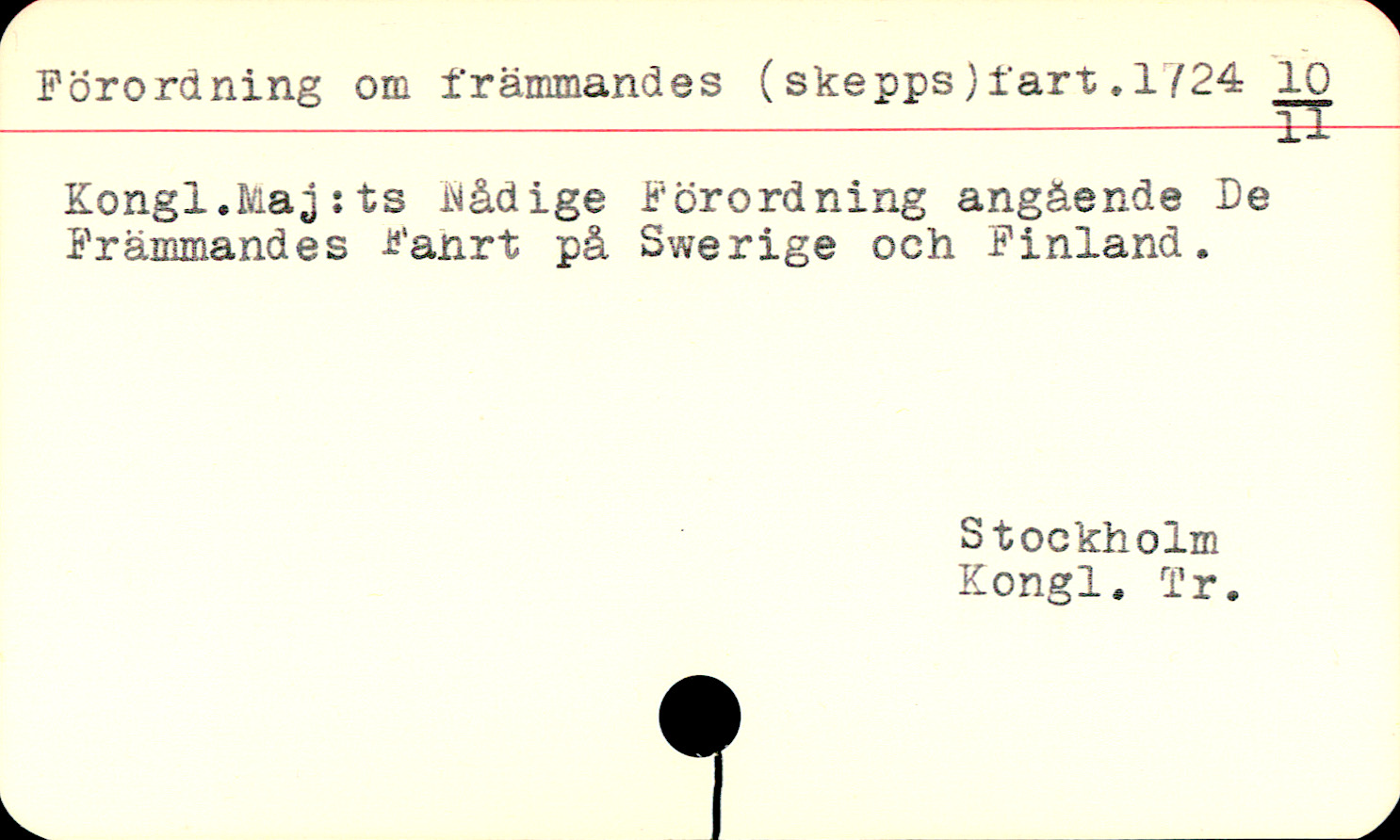 Catalogue Card