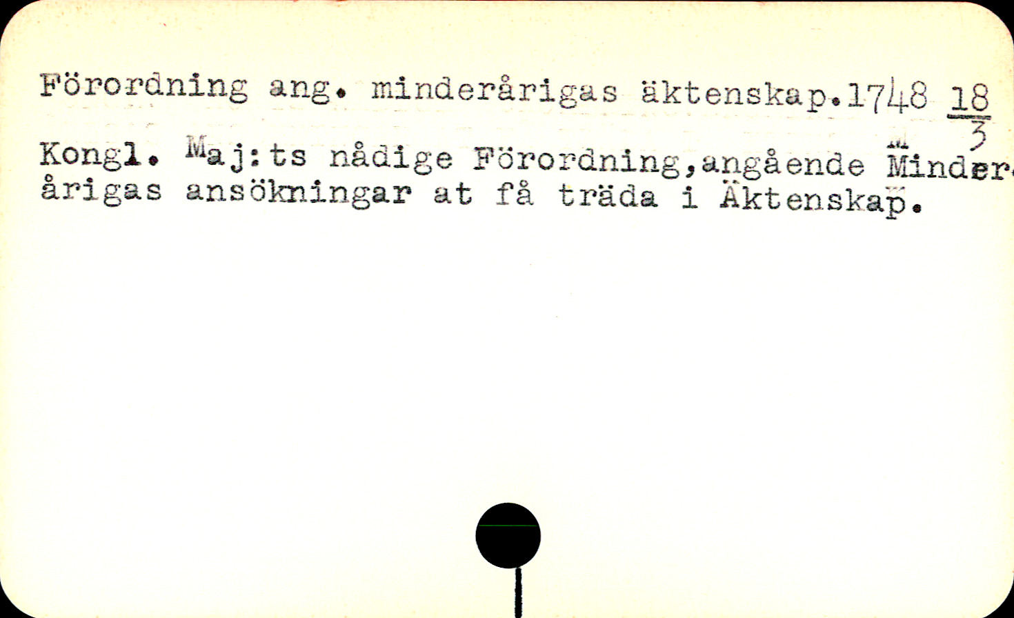 Catalogue Card