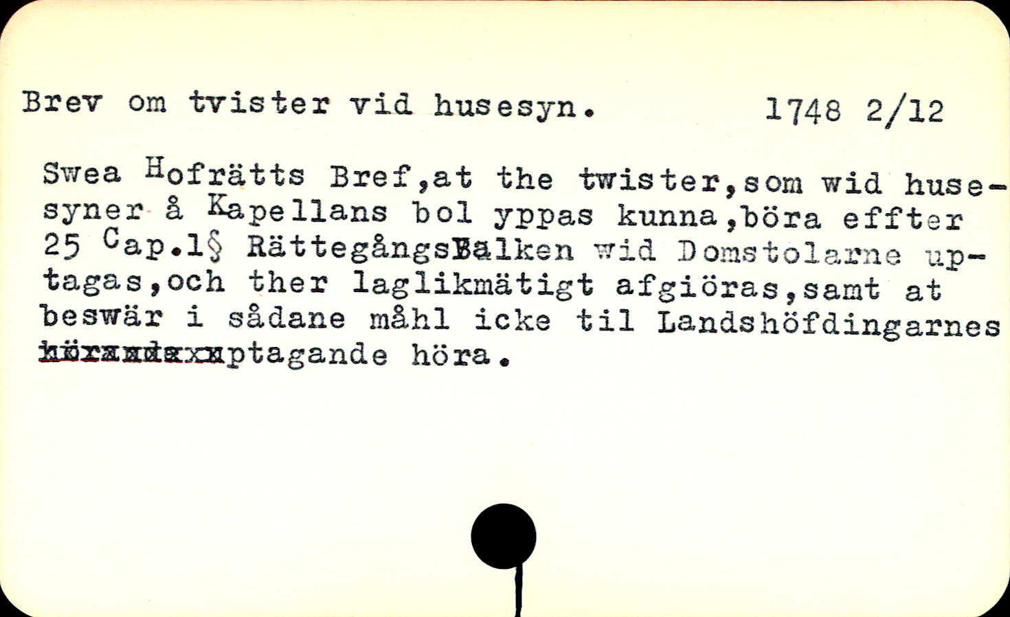 Catalogue Card