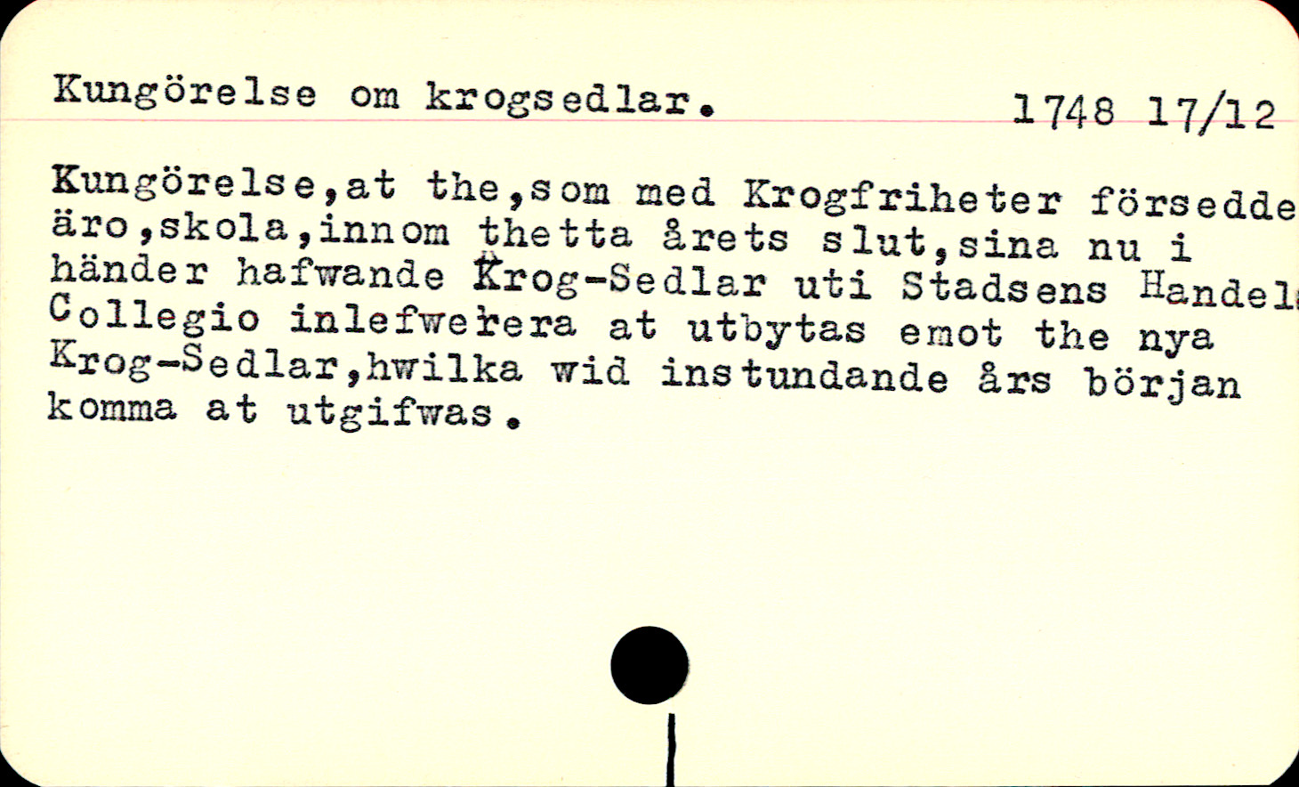 Katalogkort