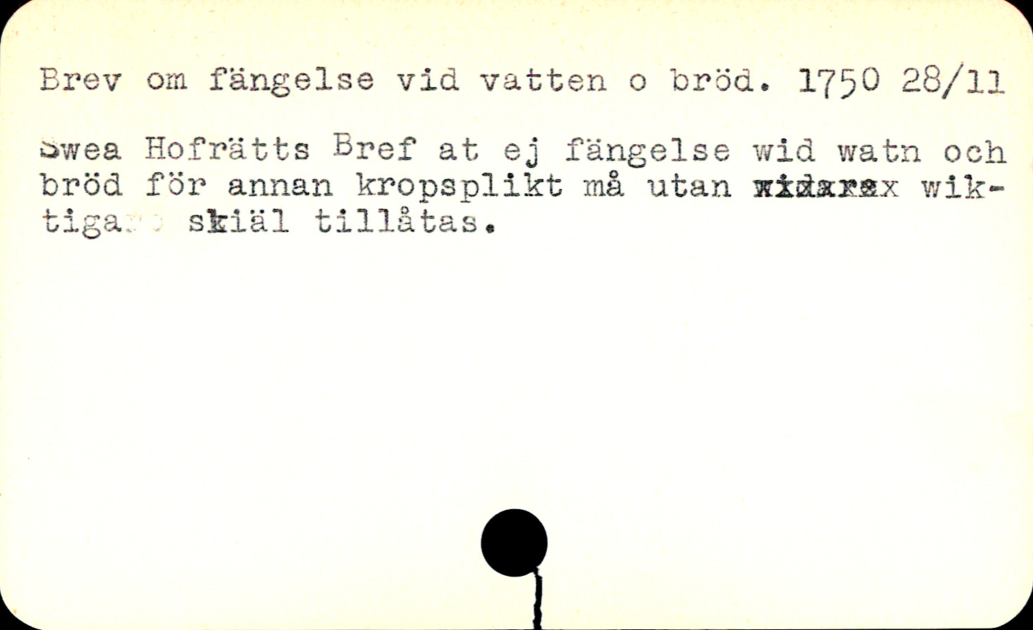 Catalogue Card