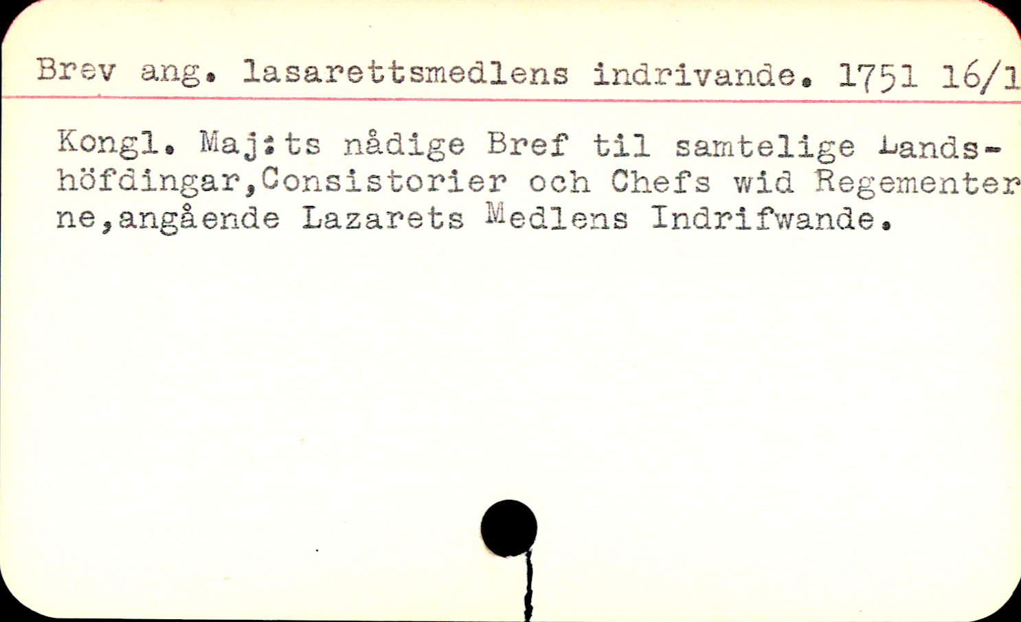Catalogue Card