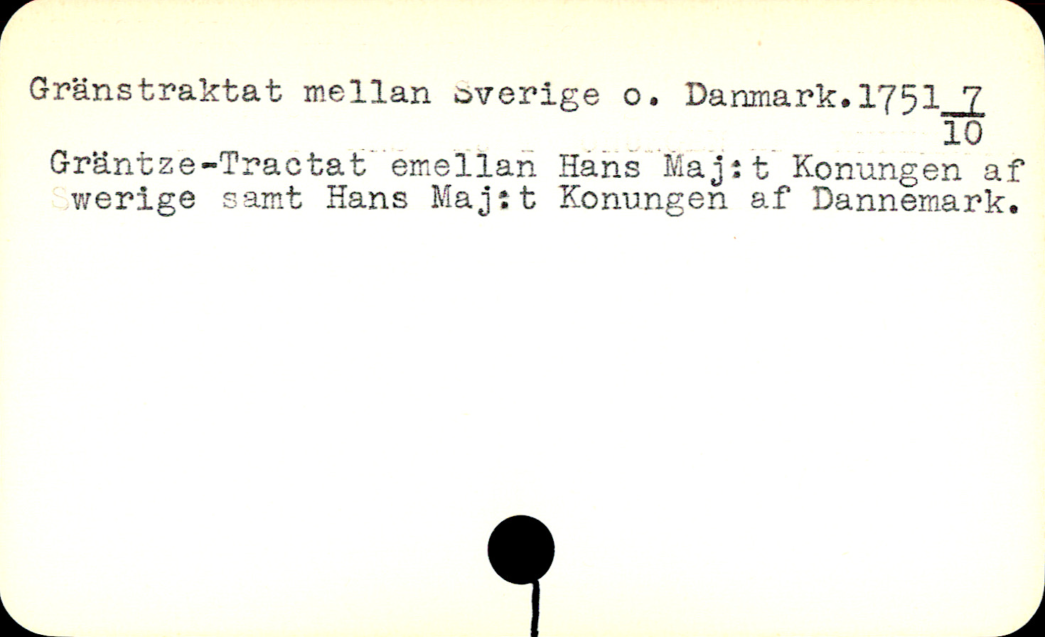 Catalogue Card