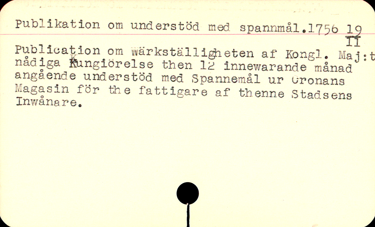 Catalogue Card_60190