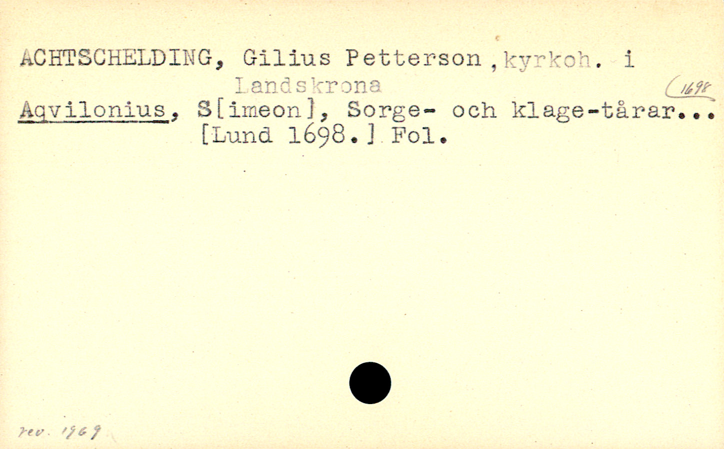 Catalogue Card_105891