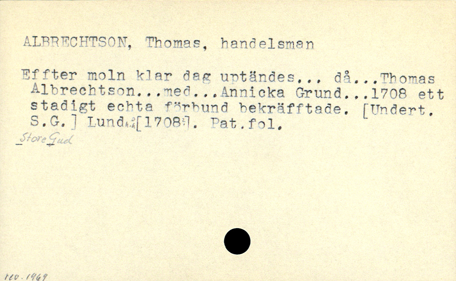 Catalogue Card_106142