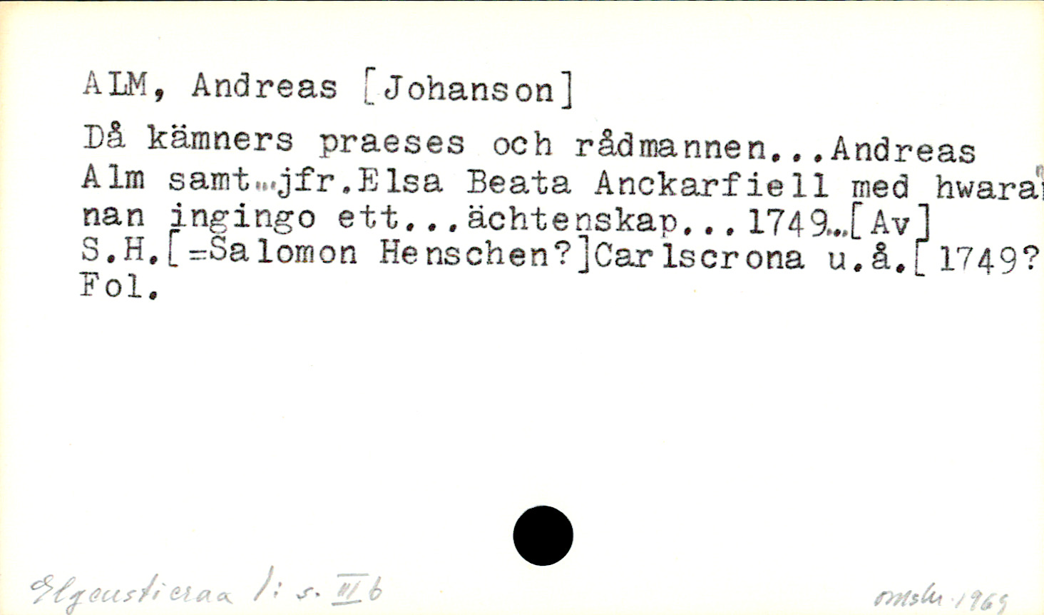 Catalogue Card_106185