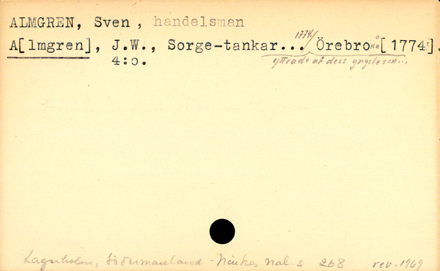 Catalogue Card_106220