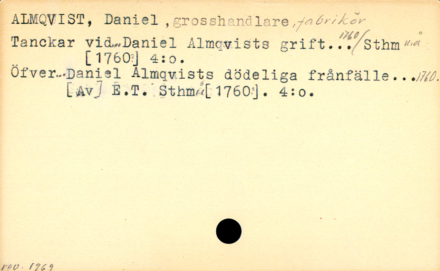 Catalogue Card_106234