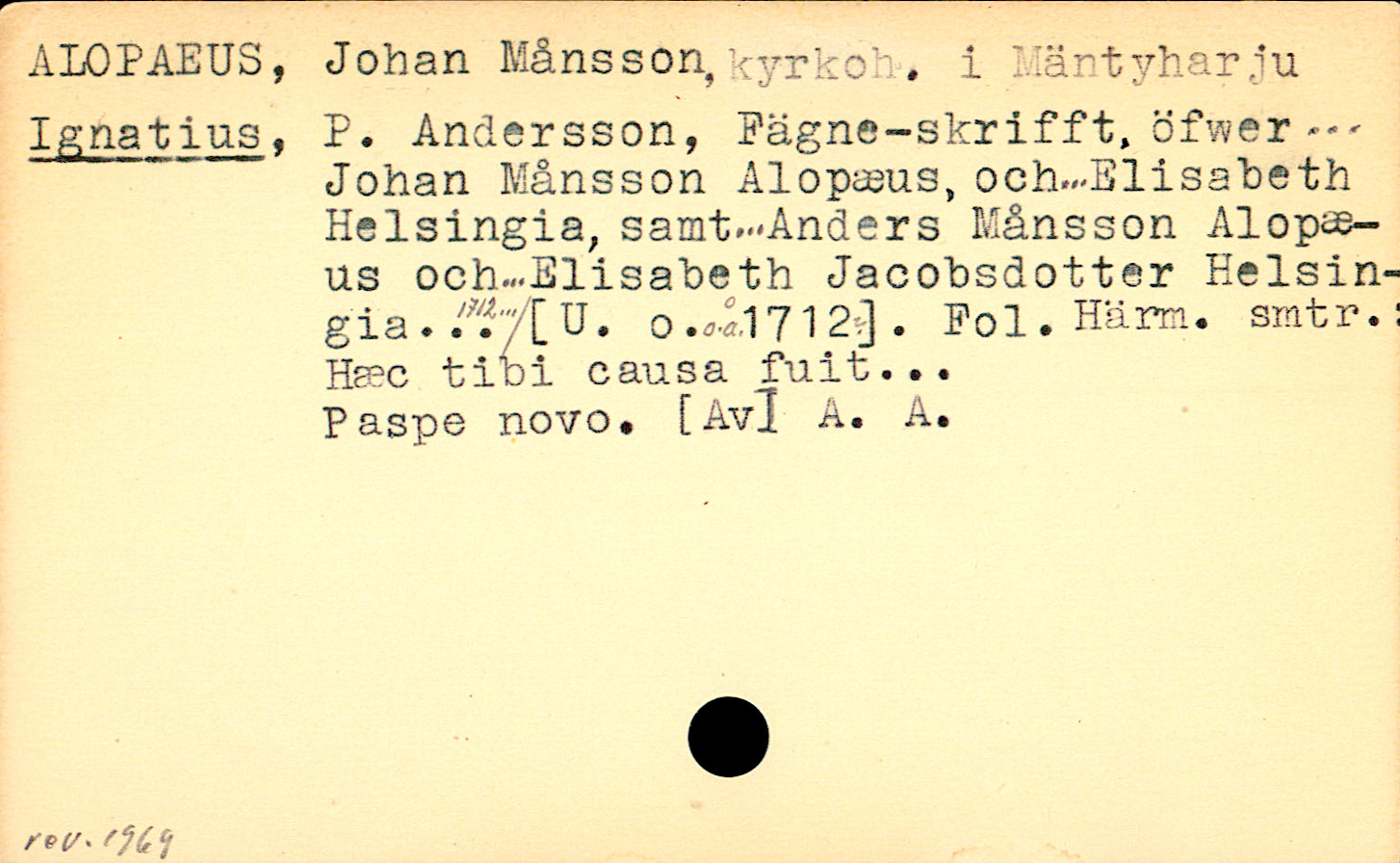 Catalogue Card_106269