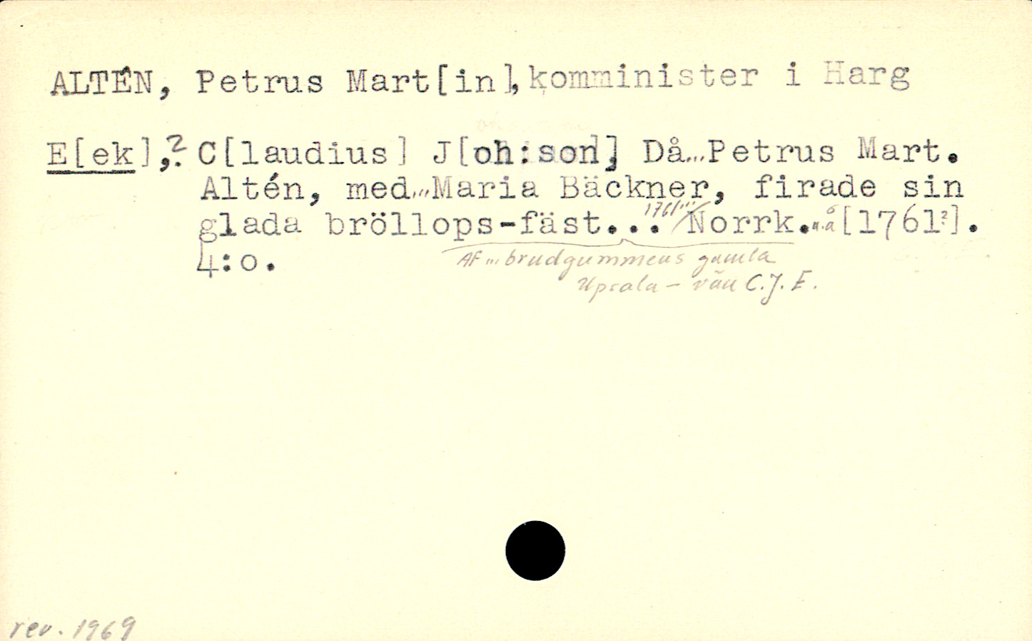 Catalogue Card_106310