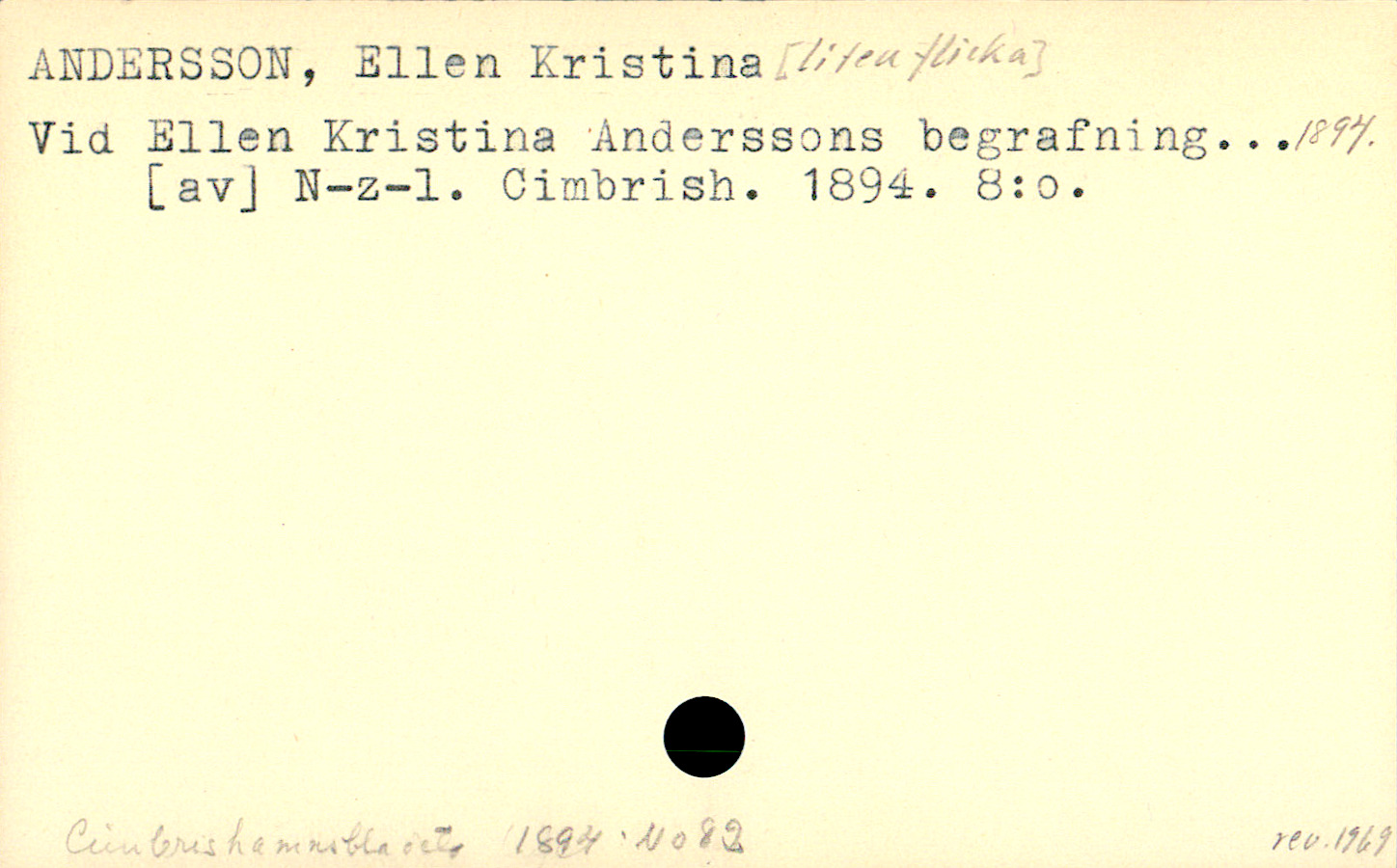 Catalogue Card_106429