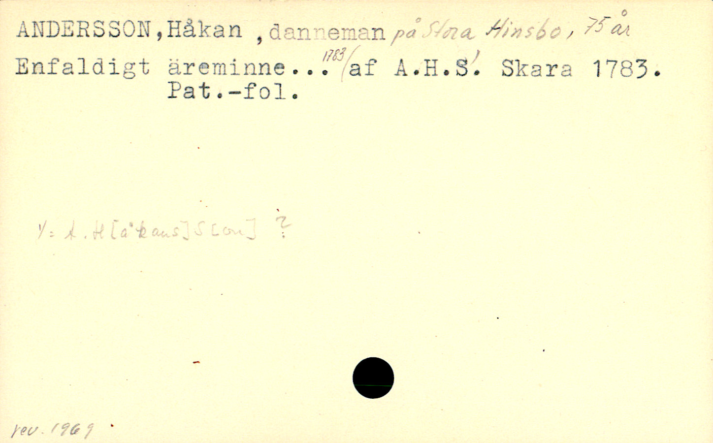 Catalogue Card_106439