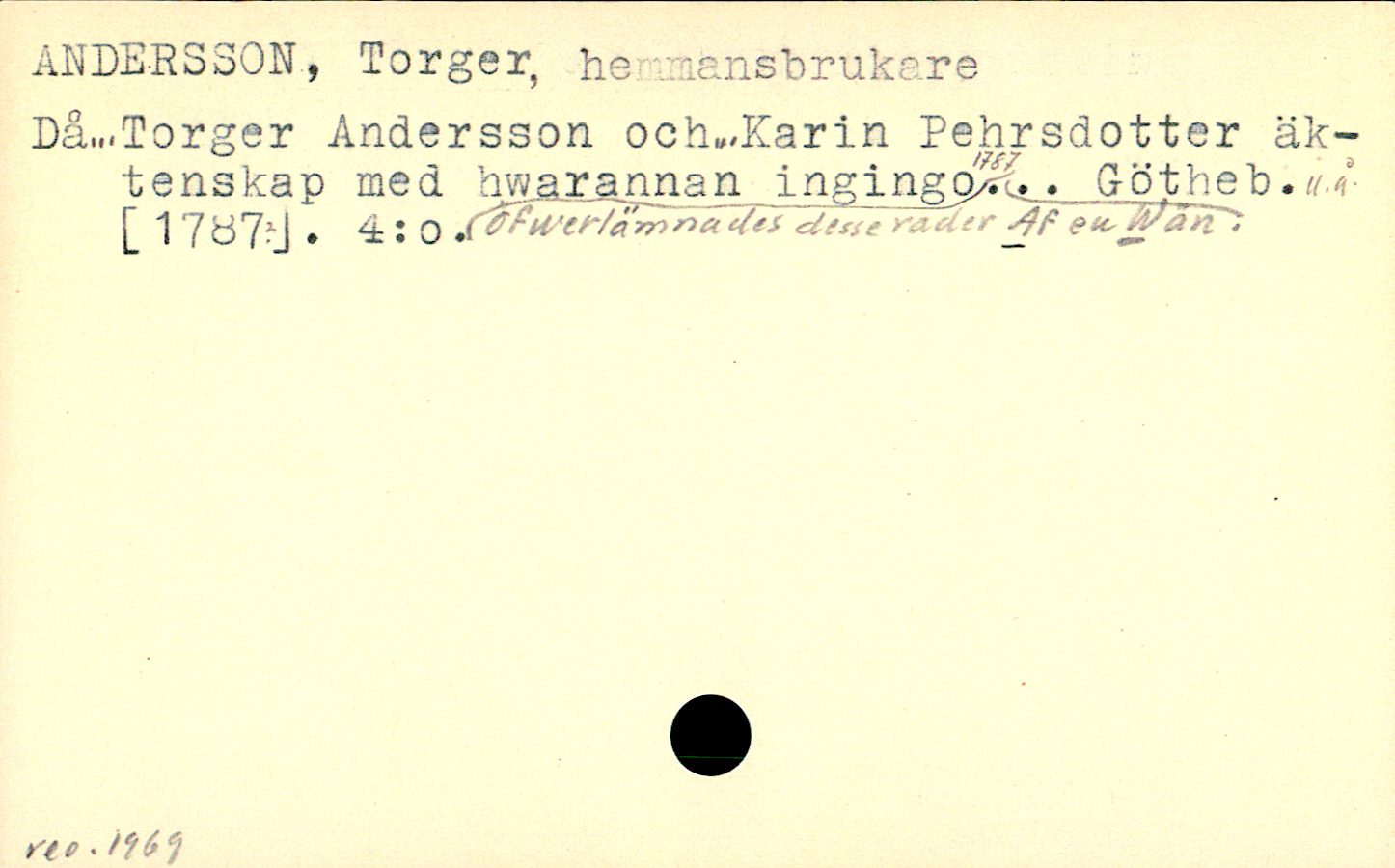 Catalogue Card_106474