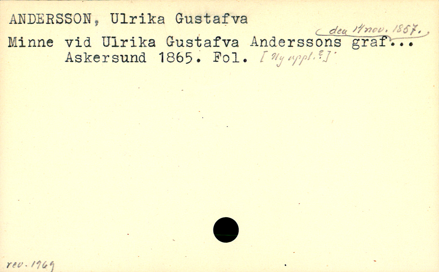 Catalogue Card_106476