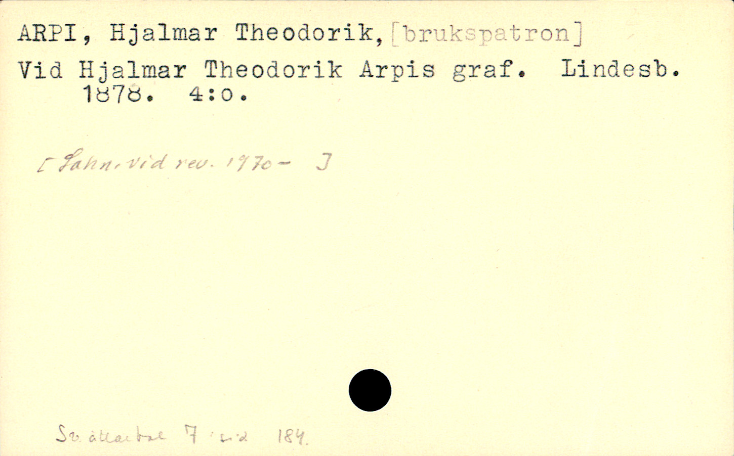 Catalogue Card_106699