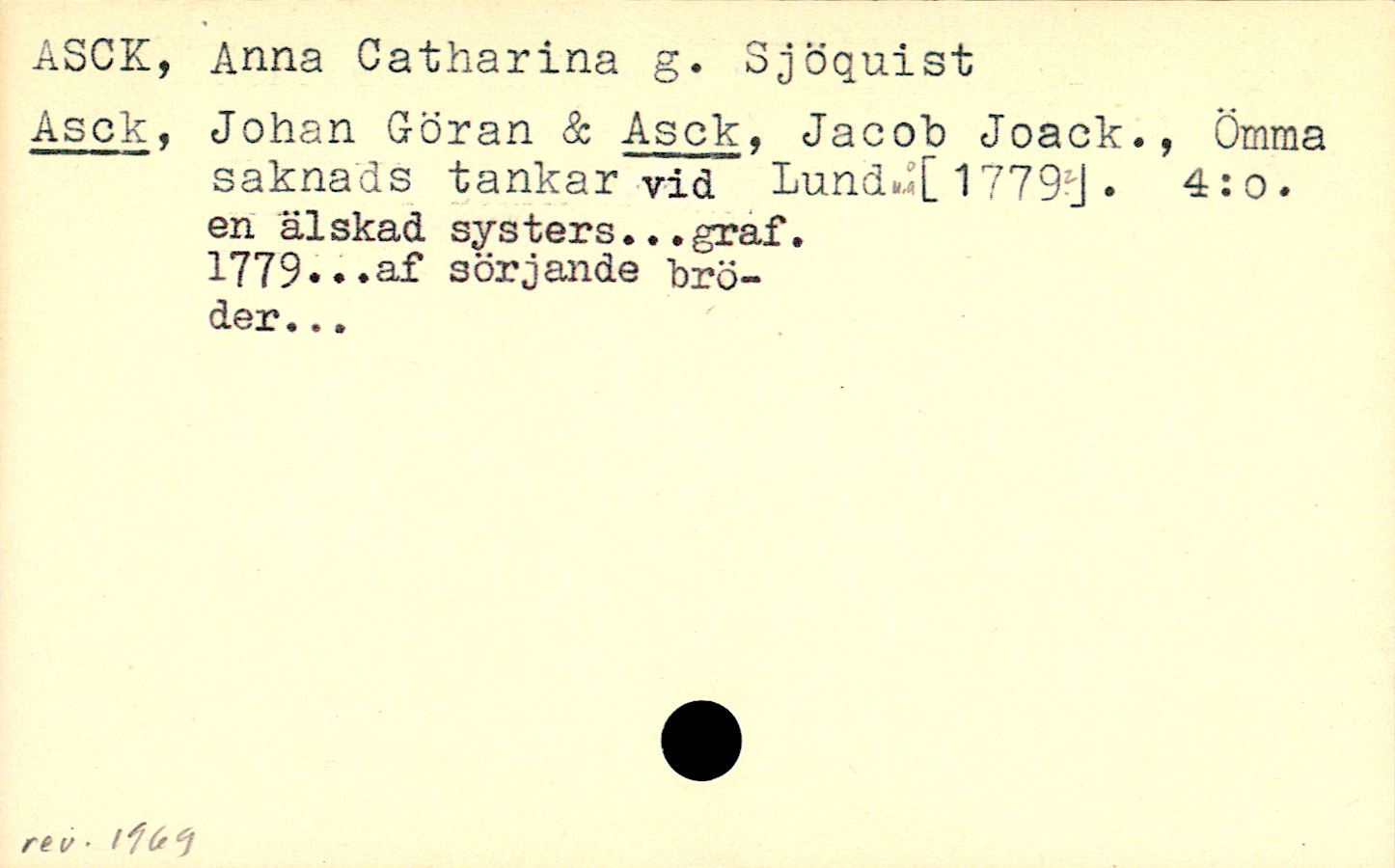 Catalogue Card_106789