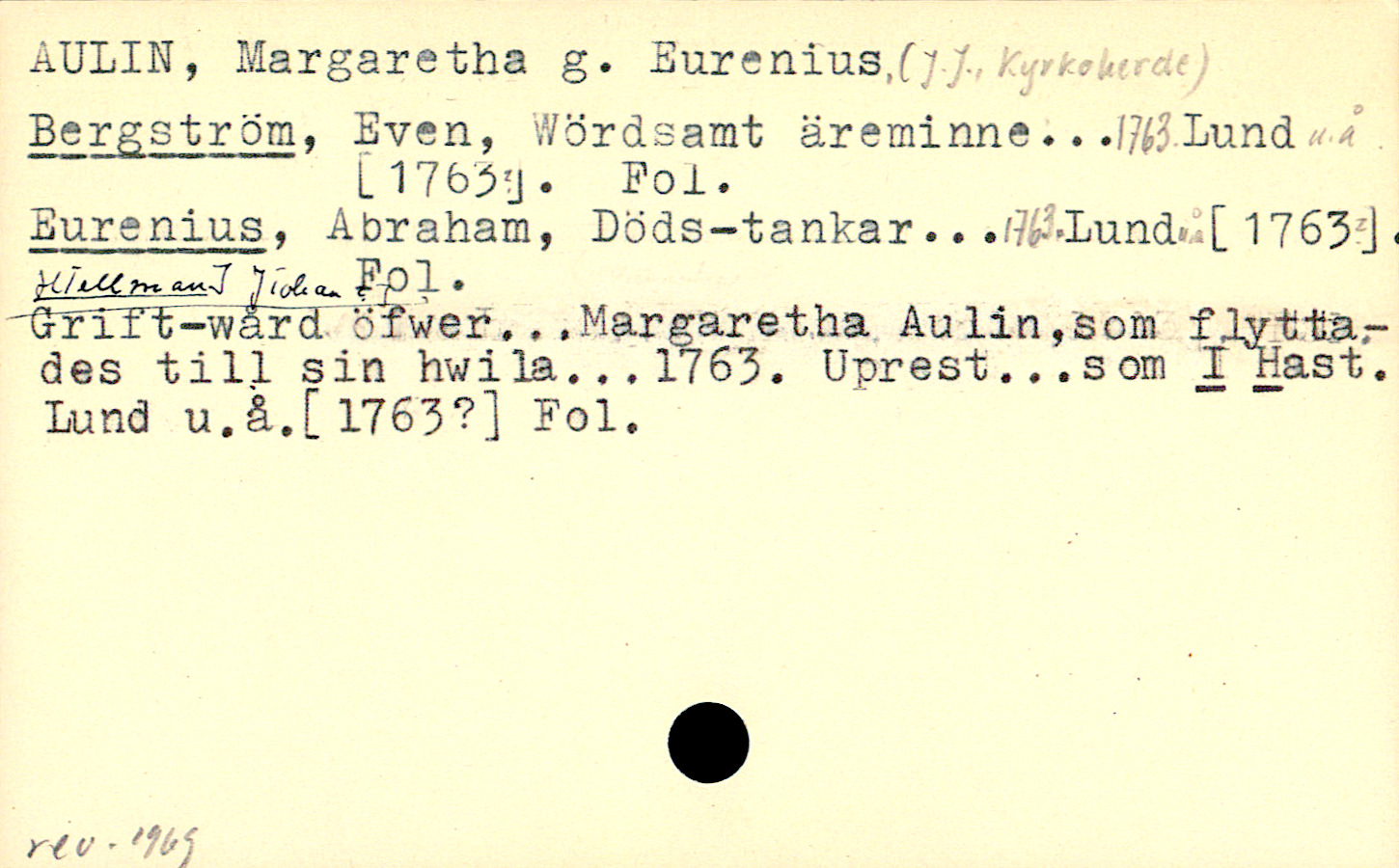 Catalogue Card_106909