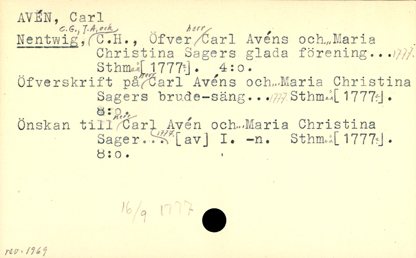 Catalogue Card_106974