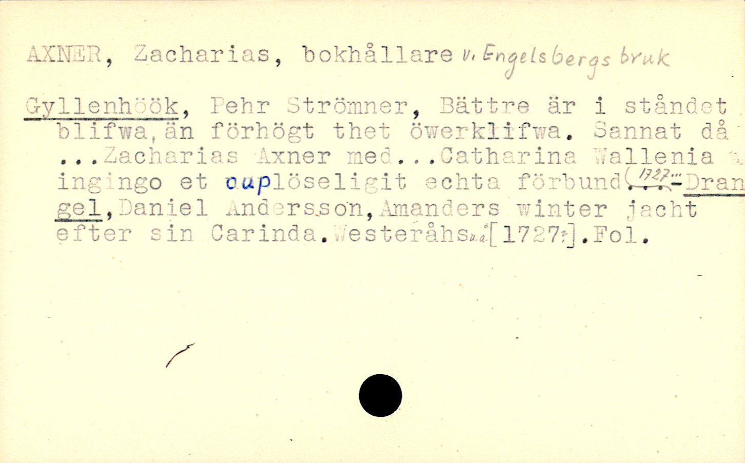 Catalogue Card_106990