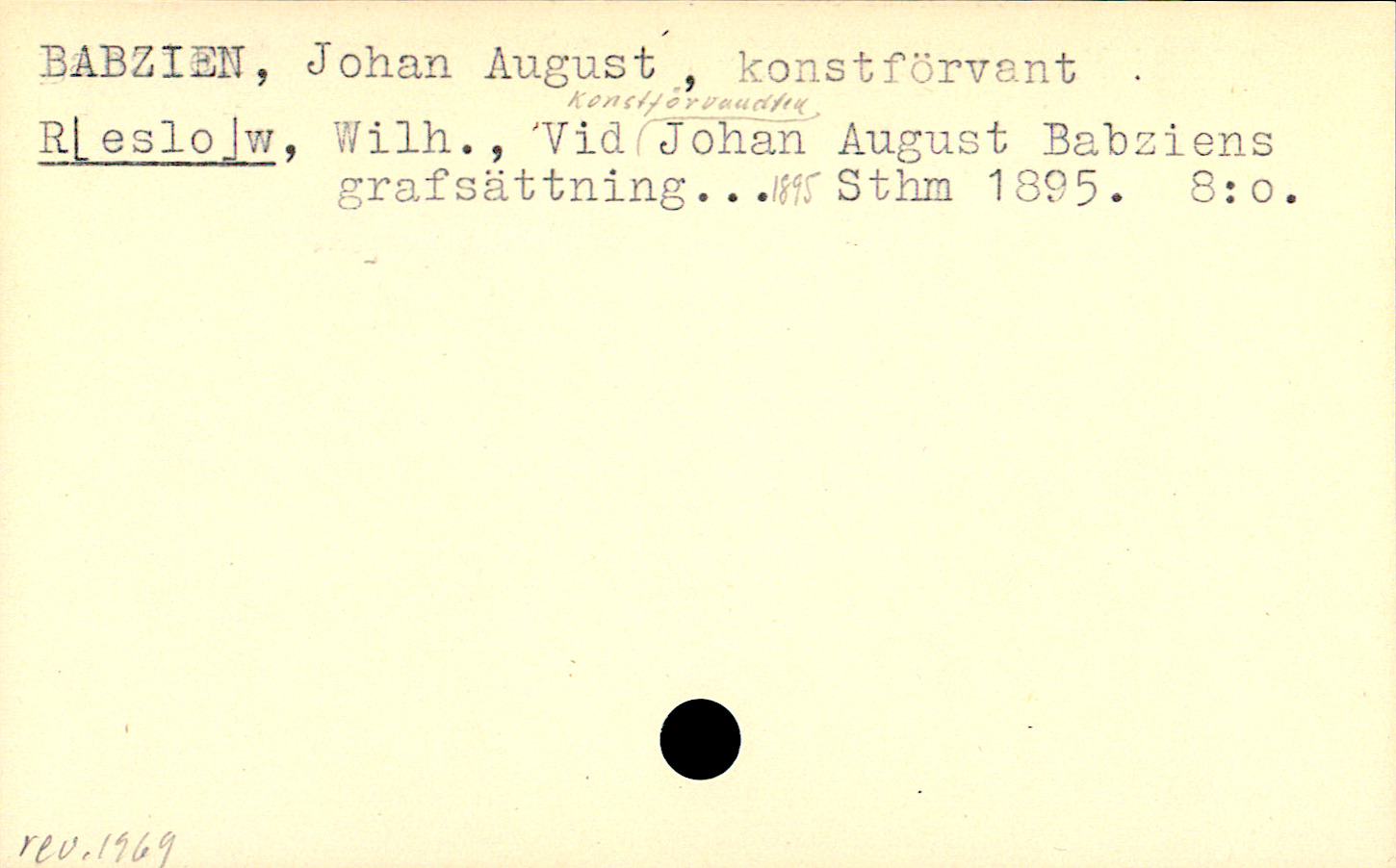 Catalogue Card_106995