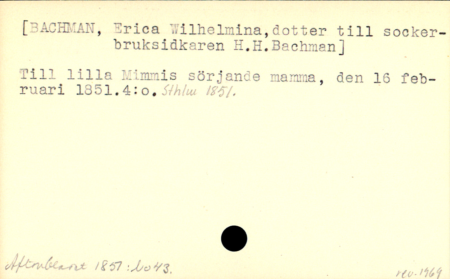 Catalogue Card_107000