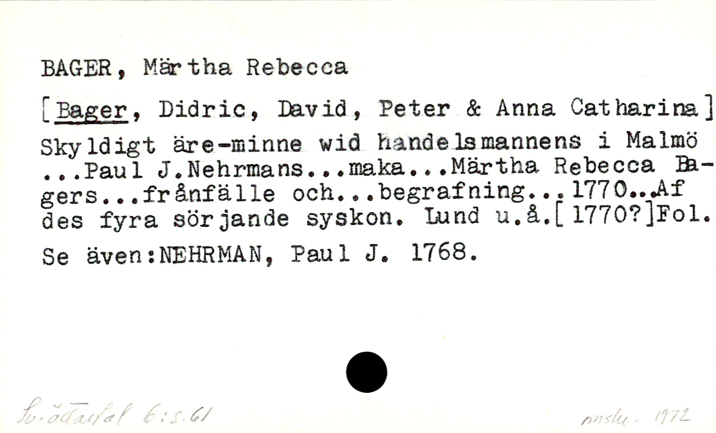 Catalogue Card_107056