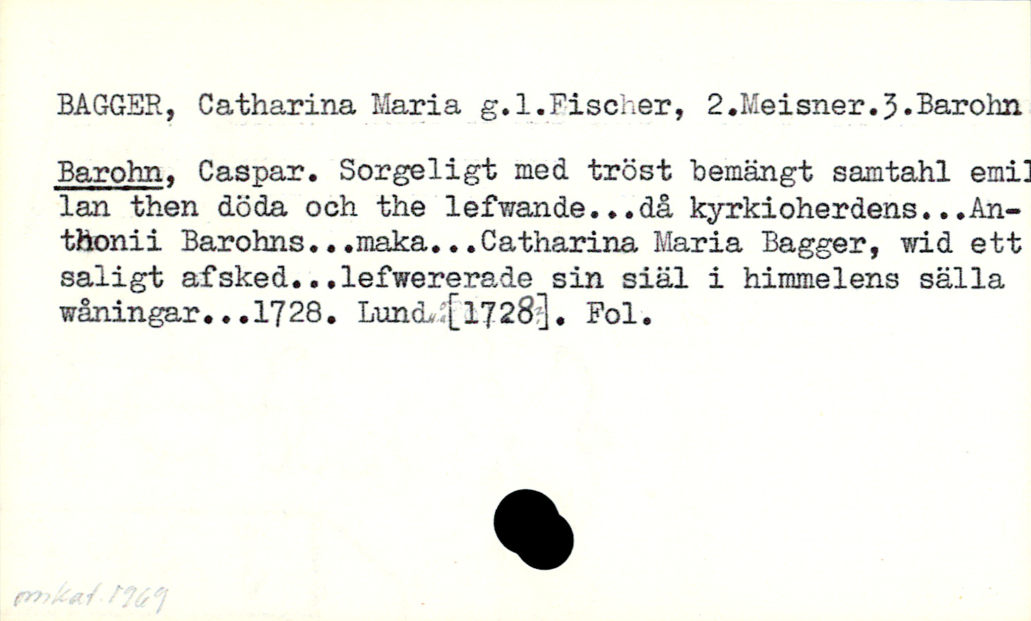 Catalogue Card_107091