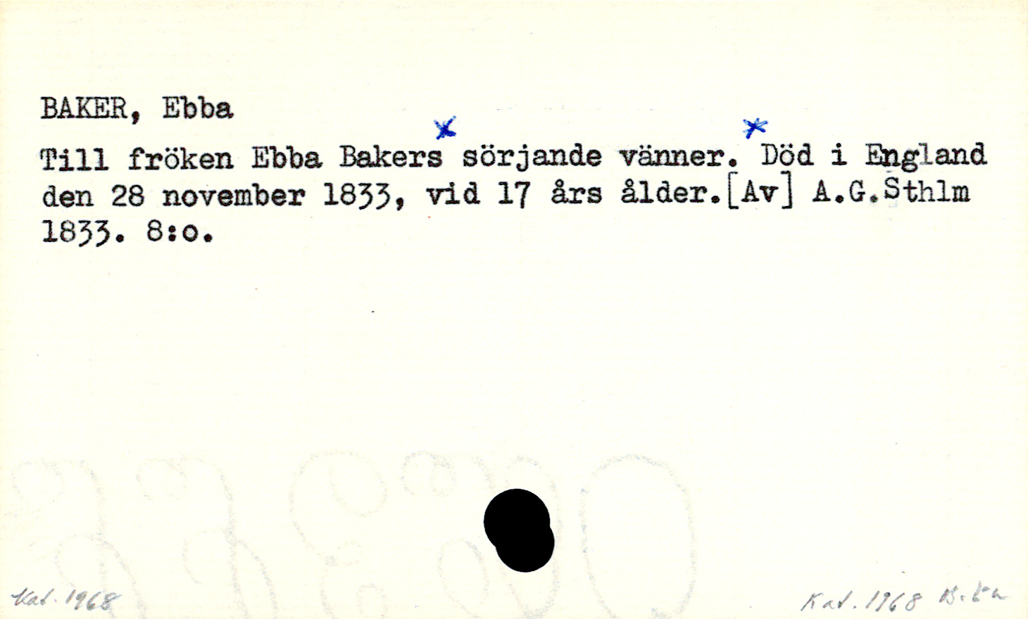 Catalogue Card_107110