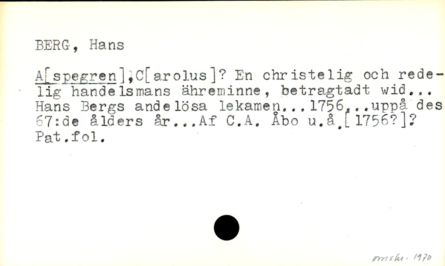 Catalogue Card_107599