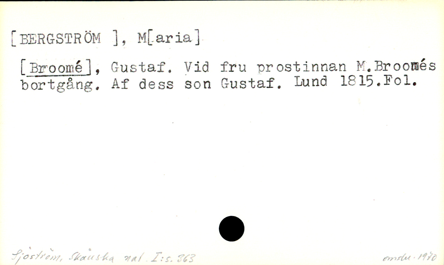 Catalogue Card_107965