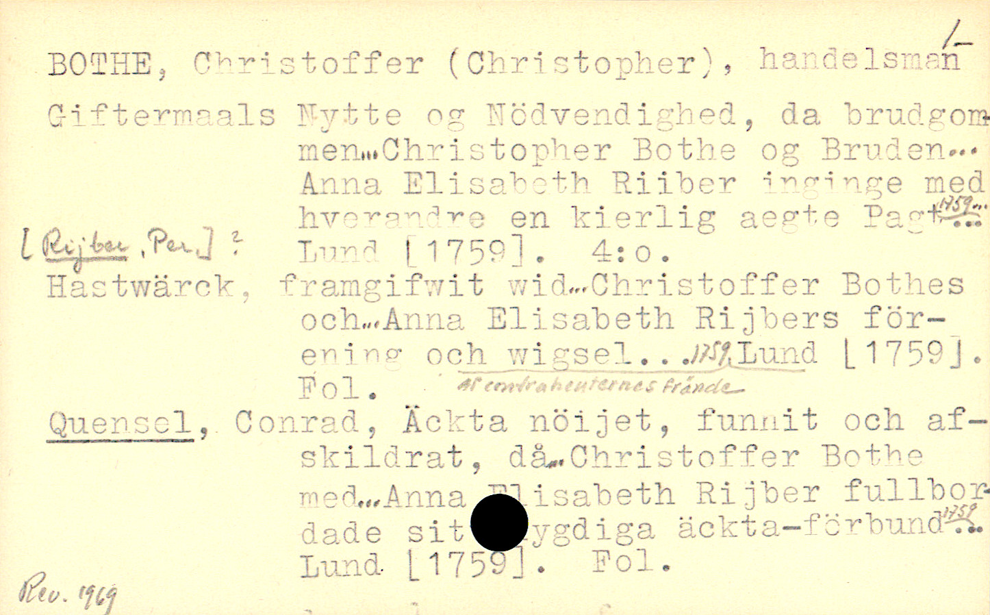 Catalogue Card_109014