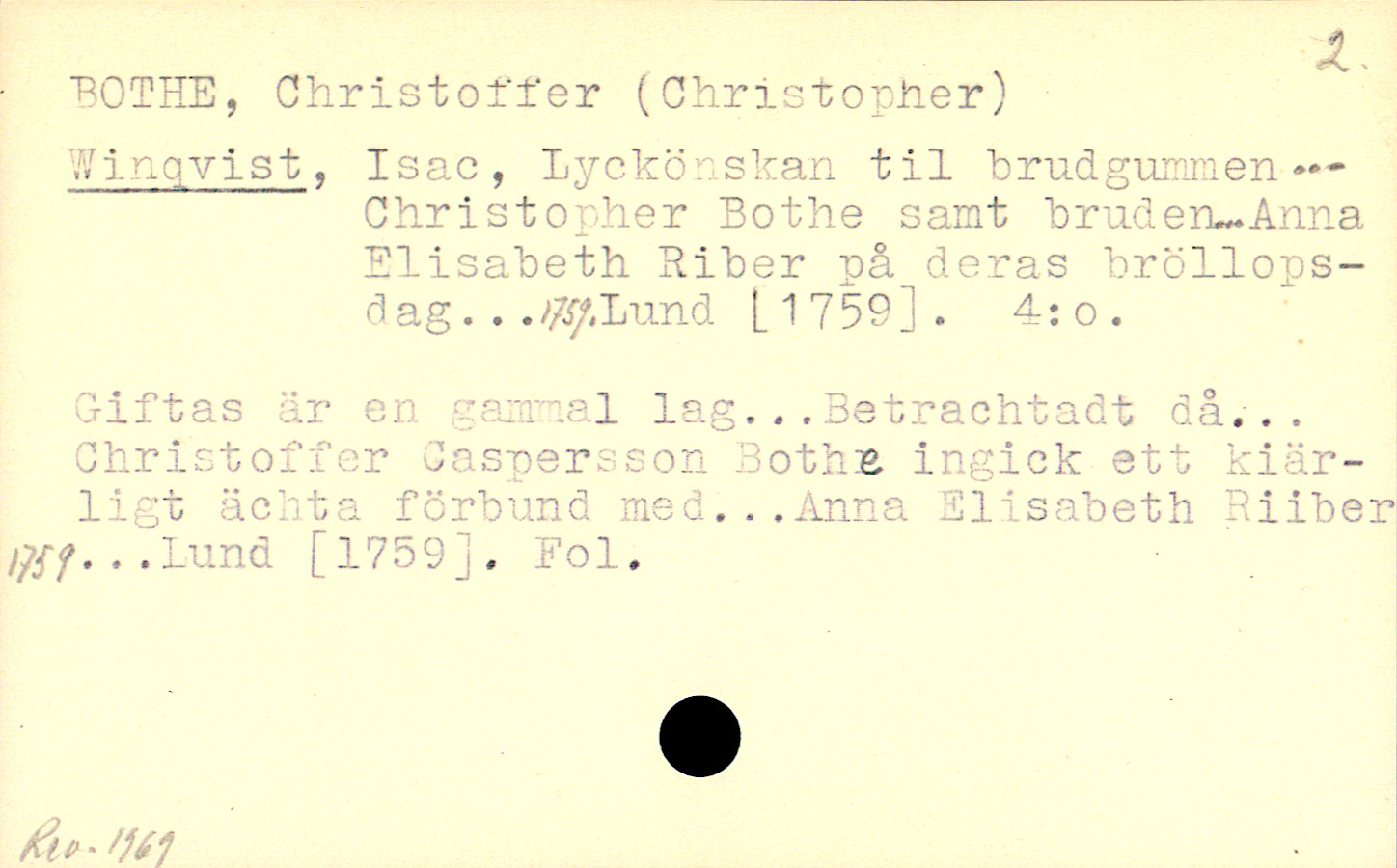 Catalogue Card_109015