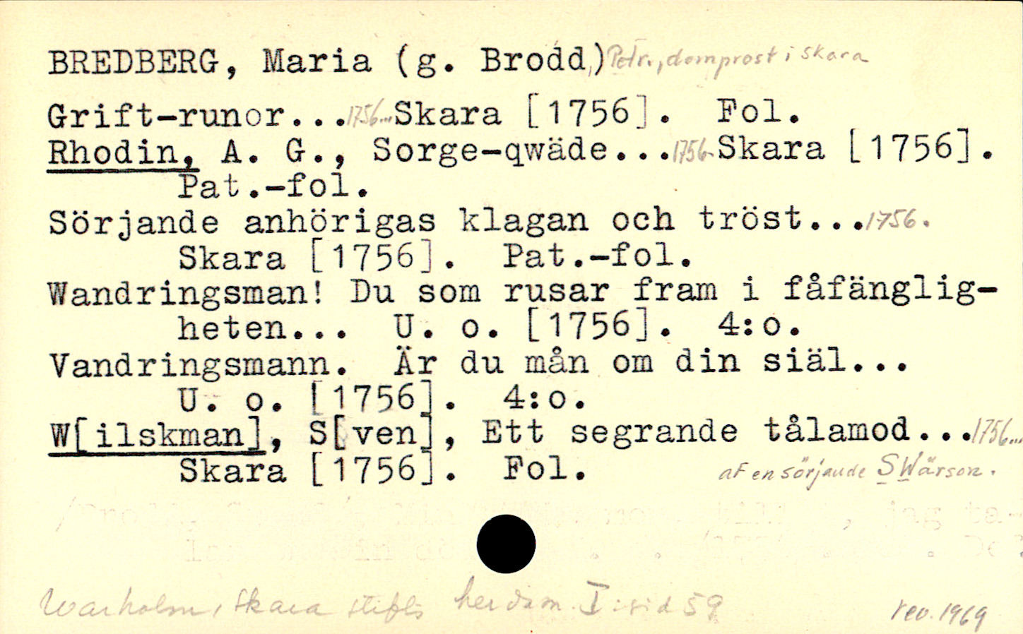 Catalogue Card_109256