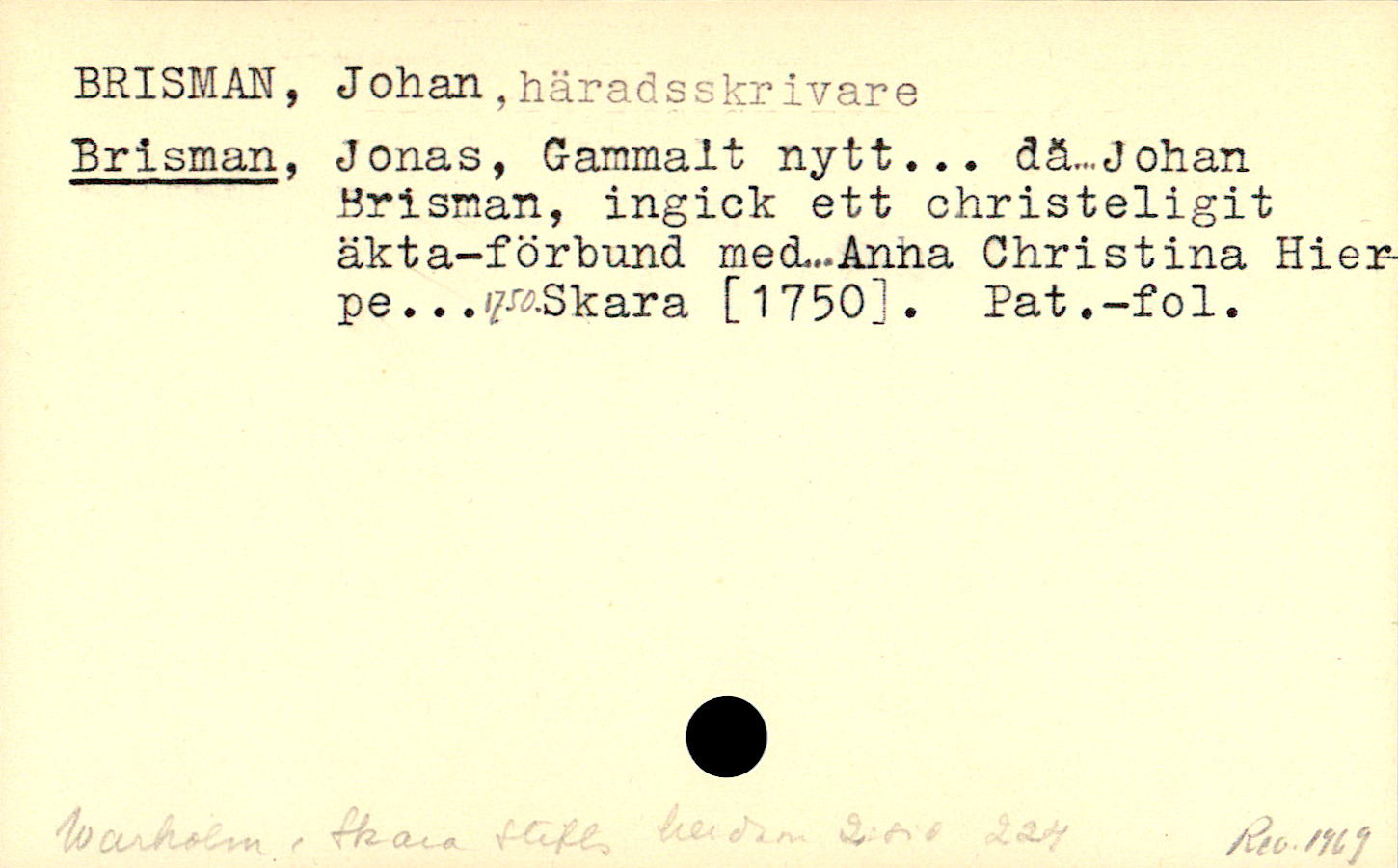 Catalogue Card_109366