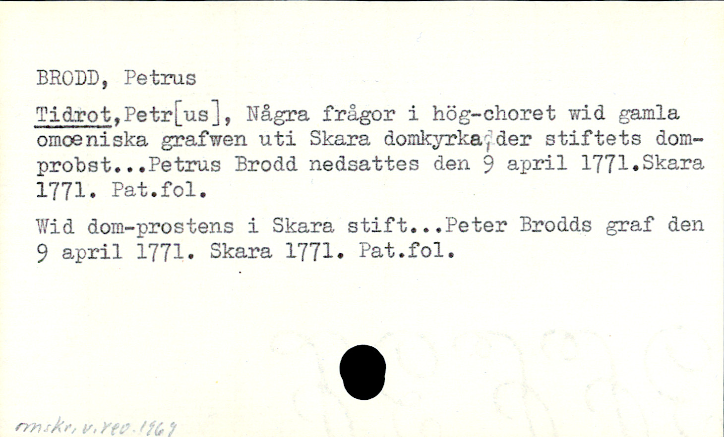 Catalogue Card_109406