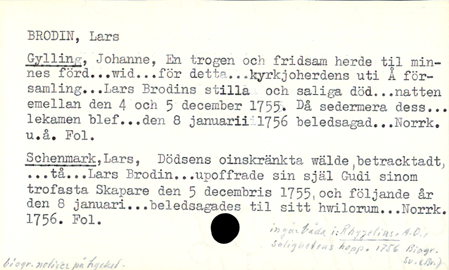 Catalogue Card_109419