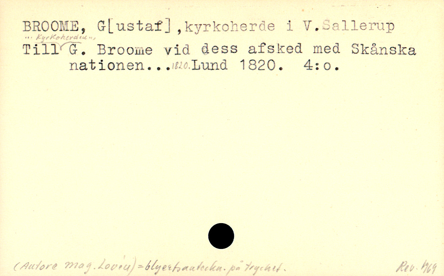 Catalogue Card_109499