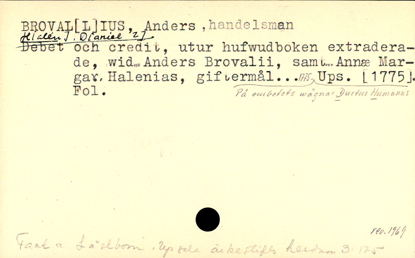 Catalogue Card_109524