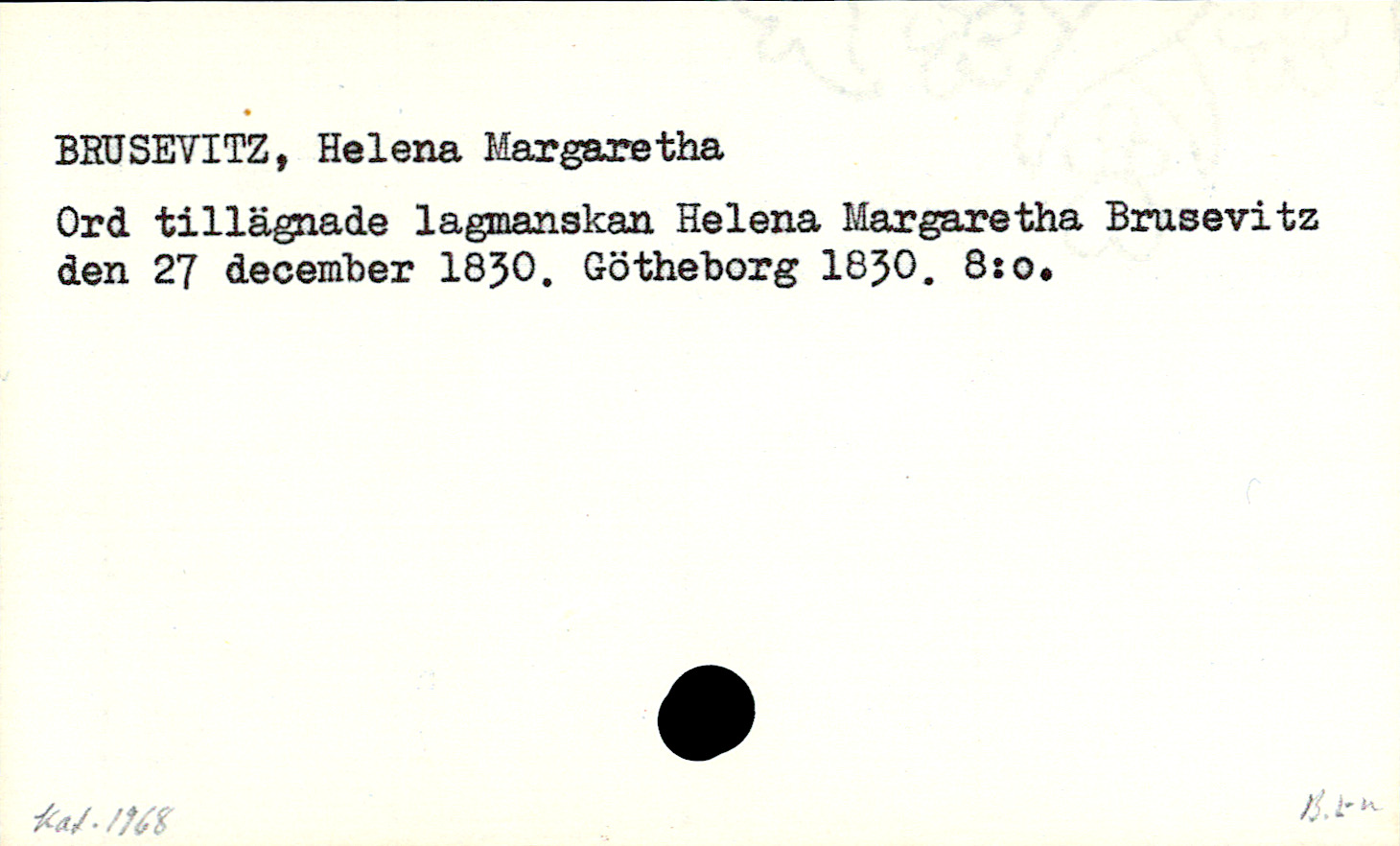 Catalogue Card_109654