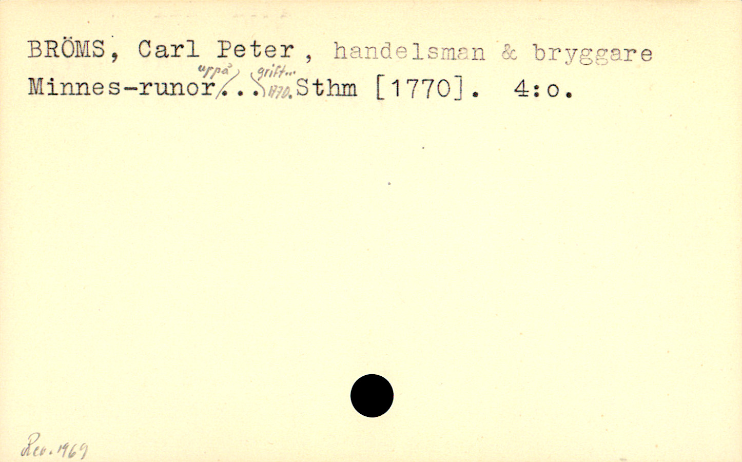 Catalogue Card_109698
