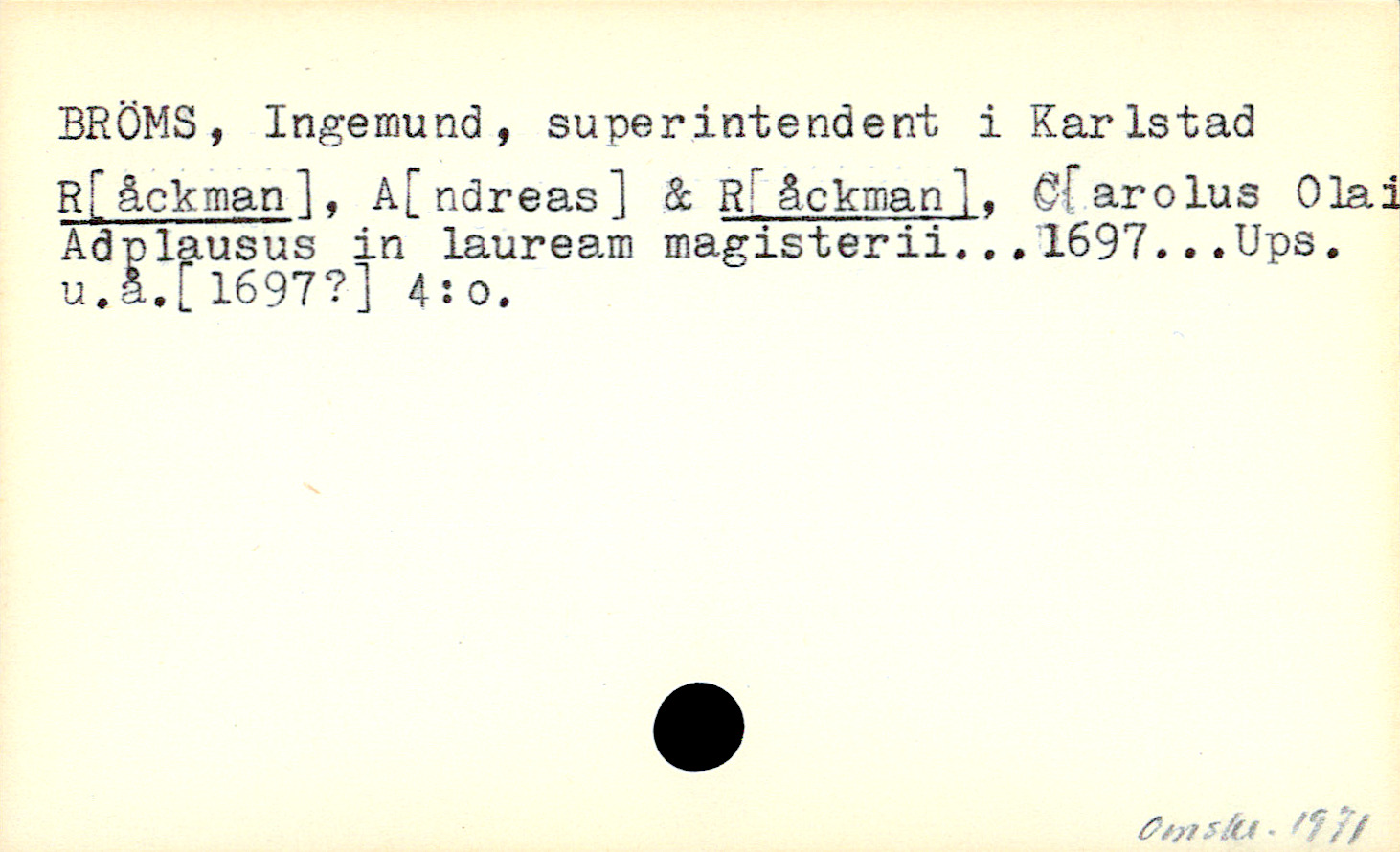 Catalogue Card_109703