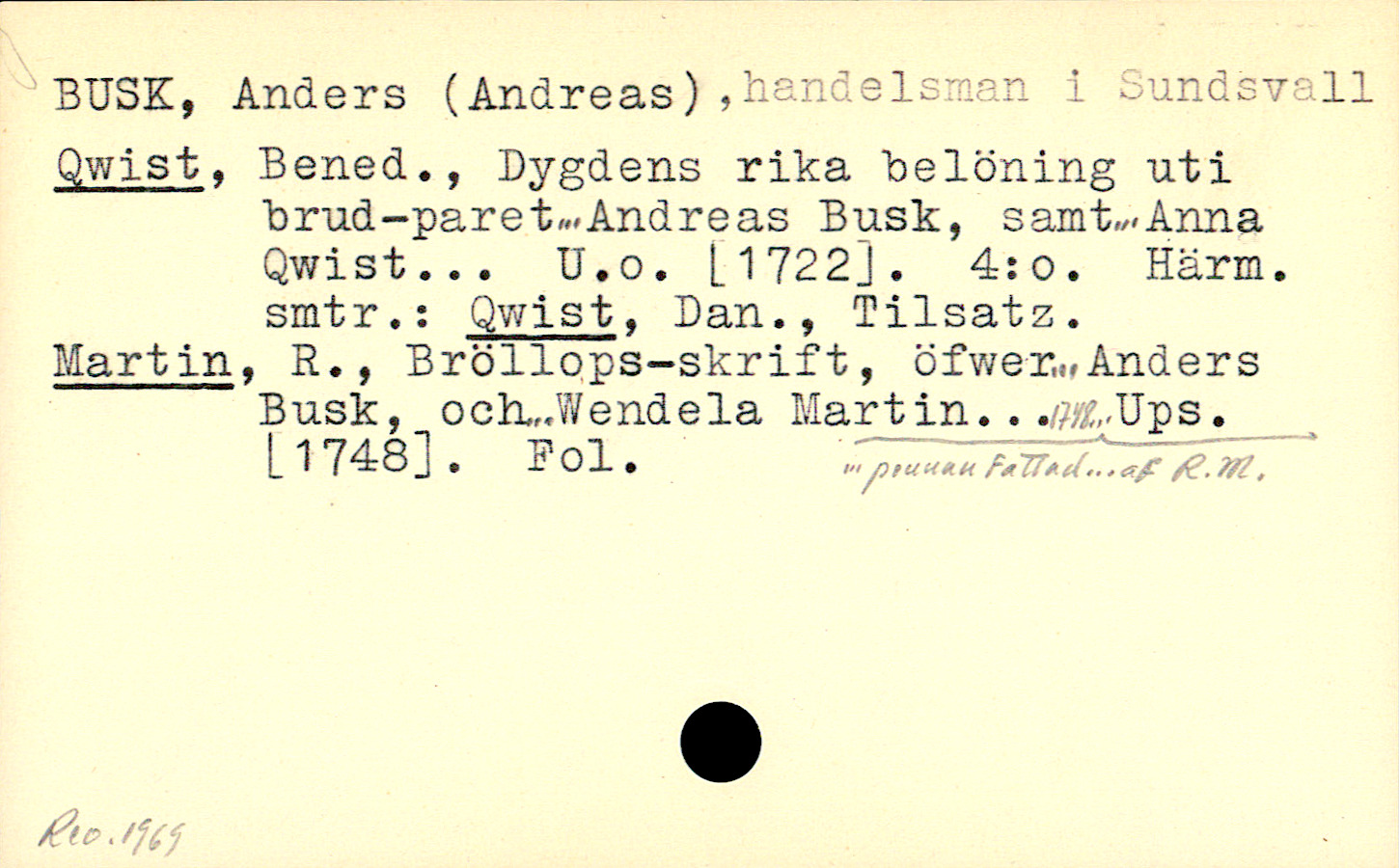 Catalogue Card_109850