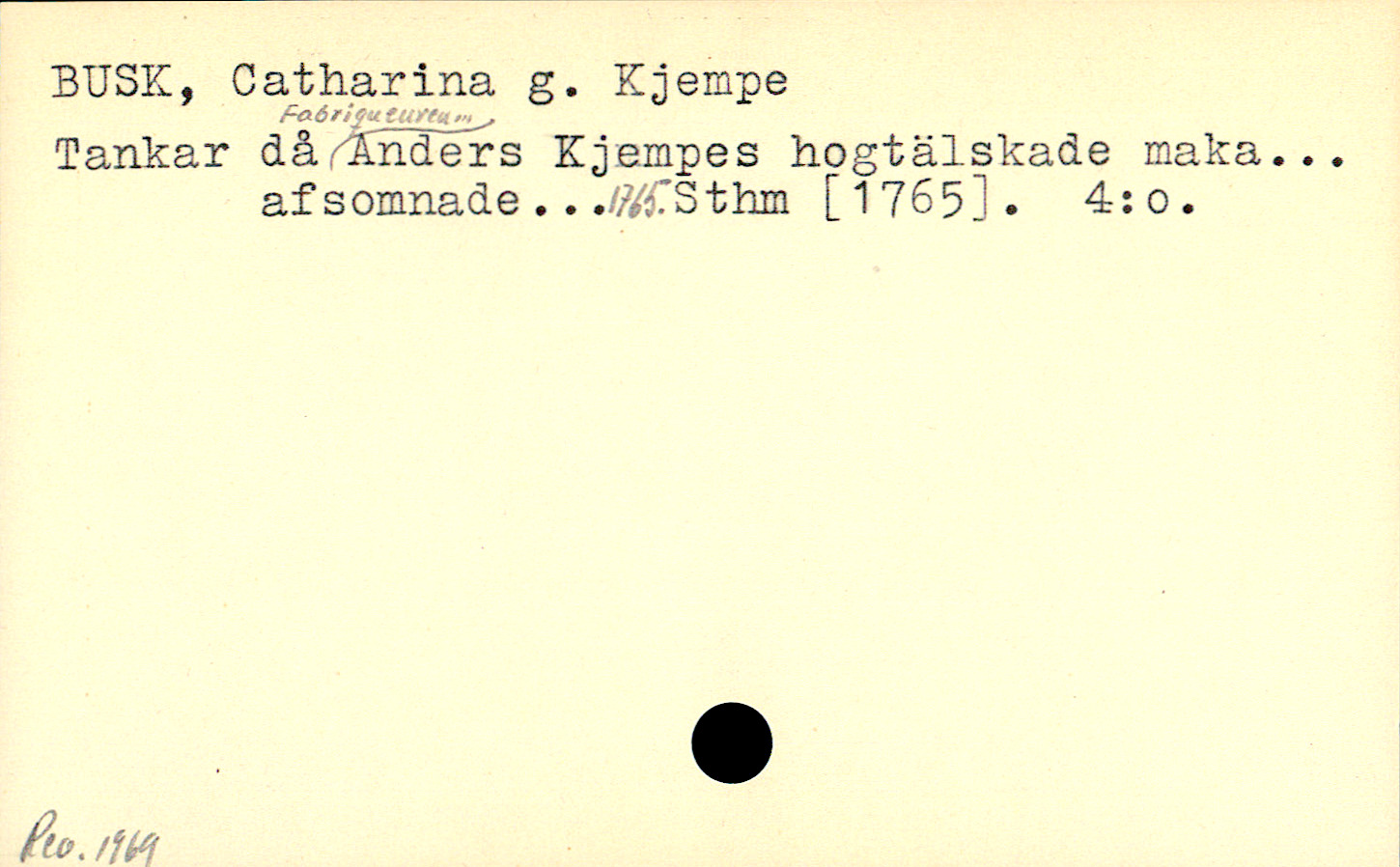 Catalogue Card_109852