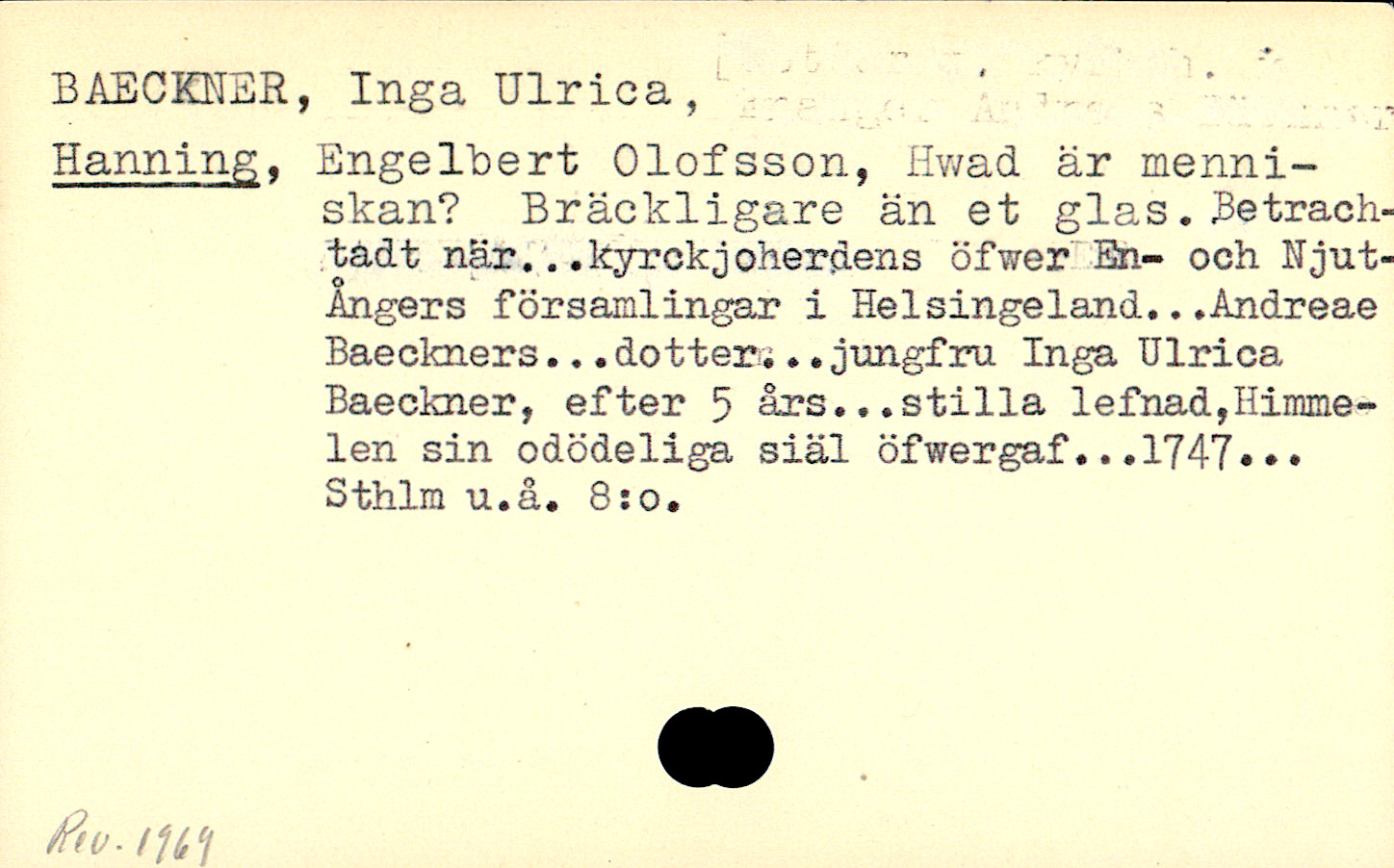 Catalogue Card_109911