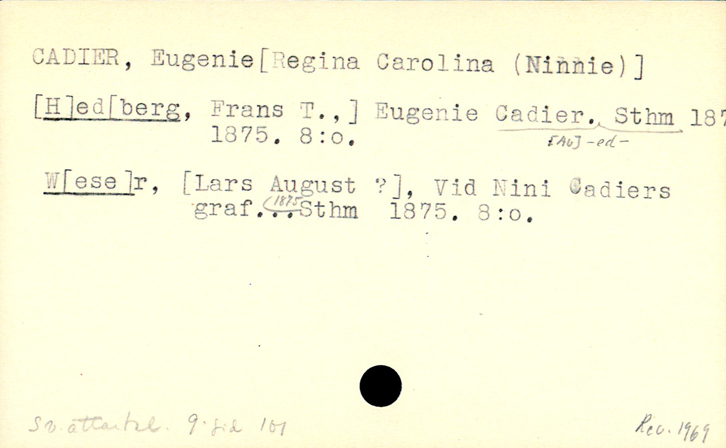 Catalogue Card_110031