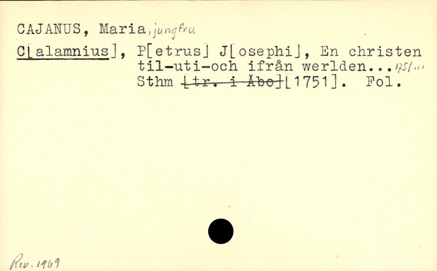 Catalogue Card_110039