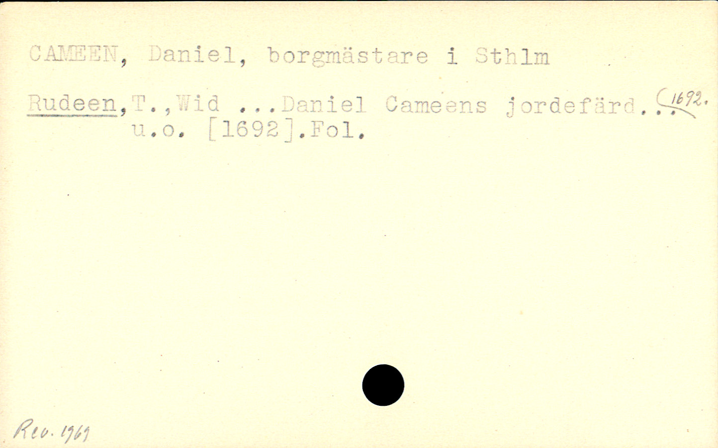 Catalogue Card_110060